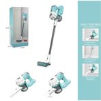 Spor35 Dikey Elektrik Süpürgesi Yeşil-Gri (3 in1 ) Kapalı Kutu Kız Erkek Çocuk Oyuncak Eğitici Oyuncaklar