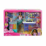 Spor35 HNK99 Barbie Brooklyn ve Malibu'nun Sahildeki Yiyecek Standı Kız Erkek Çocuk Oyuncak Eğitici Oyuncak