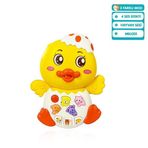 Spor35 JLG-855-144A IŞIKLI VE MÜZİKLİ ÖRDEK BEBEK -VRD Kız Erkek Çocuk Oyuncak Eğitici Oyuncaklar