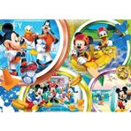 Spor35 KS Puzzle 200 Parça Mickey Mouse Kız Erkek Çocuk Oyuncak Eğitici Oyuncaklar