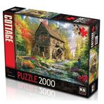 Spor35 KS Puzzle 2000 Parça Mill Cottage Değirmen Kulübesi Kız Erkek Çocuk Oyuncak Eğitici Oyuncaklar