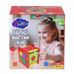 Spor35 ONY-411 Ahşap Eğitici Bultak Küp -Onyıl Oyuncak Kız Erkek Çocuk Oyuncak Eğitici Oyuncaklar