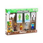 Spor35 PMI MC2070 Minecraft 3D Figür Toppeez 8li Delüks Set Kız Erkek Çocuk Oyuncak Eğitici Oyuncaklar
