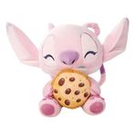 Spor35 Stitch Kurabiye Yiyen Angel Peluş 25cm Kız Erkek Çocuk Oyuncak Eğitici Oyuncaklar