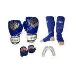 Spor_Carsim Evox Boks-Kickboks Eldiveni,Kaval Koruyucu,Bandaj,Dişlik Seti (234229657) siyah