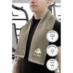 Sporcu Antrenman Havlusu Gym Fitness Plates Boks Tenis Spor Havlu Haki