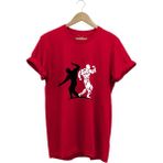 Sporcu Fitness Baskılı Gymregular Fit %100 Pamuk Bisiklet Yaka Premium Tişört - XL - Kırmızı