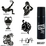 Sporcu Modelleri Spray Tattoo Geçici Dövme Yapma Seti Sprey Dövme Kiti