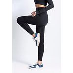 Sporcum Dikişsiz Kadın Siyah Seamless Spor Tayt – Sirius Serisi (SİYAH, XS-S)