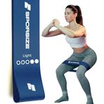 Sporsize %100 Lateks Direnç Bandı (Hafif) – Squat Pilates Fitness Loop Bant, Bacak & Kalça Antrenmanı