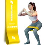 Sporsize %100 Lateks Direnç Bandı (Orta) – Squat Pilates Fitness Loop Bant, Bacak & Kalça Antrenmanı