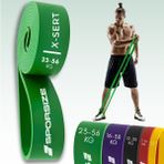 Sporsize Profesyonel Direnç Bandı Kas Geliştirme Lastiği Fitness Pilates Cross Training Bant Yoga Push Up Barfiks Bandı - Ekstra Sert (23-56KG)