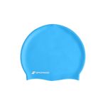 Sporsize Silicone Swimming Cap - Deniz Ve Havuz Silikon Yüzücü Bonesi (Açık Mavi)