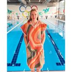 Sporsuit Dares Unisex Yüzücü Antrenman Havuz Kapüşonlu Arena Yaz Ve Kış Şampiyonaları Için Panço Havlu (M)
