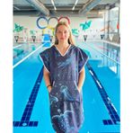 Sporsuit Levra Unisex Yüzücü Antrenman Havuz Kapüşonlu Arena Yaz Ve Kış Şampiyonaları Için Panço Havlu (XS)