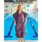 Sporsuit Lurem Unisex Yüzücü Antrenman Havuz Kapüşonlu Arena Yaz Ve Kış Şampiyonaları Için Panço Havlu (XXS)