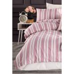 Sport Çizgili Nevresim Takımı Tek Kişilik Soft Line Bordo - 200 x 220 cm