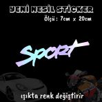 Sport Modifiye Tuning Yazı Oto Sticker 2 Adet Hologram Model Motosiklet Kask Atv Laptop Cam Uyumlu