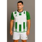 Sportech K0134 Forma Takımı Beyaz-Yeşil Renk Unisex Kullanıma Uygun Kişiye Özel - Beyaz - Yeşil - 2XL