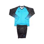 Sportech Kaleci Forma Takımı, Şortu Sünger Destekli - XL - Mavi - Siyah