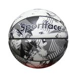 SPORTFACE SF-B67 BASKETBOL TOPU, BEYAZ - SİYAH, 7
