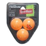 SPORTFACE SF-P33 3'LÜ MASA TENİS TOPU, Turuncu, STD