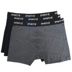 Sportive 24KBXR01-RNK SPT Gri 3'lü Günlük Stil Erkek Boxer