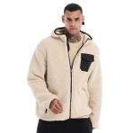 Sportive 24KE024-KREM Sherpa Bej Günlük Stil Erkek Polar