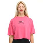 Sportive 24YKTL18B13-PMB Aki Pembe Günlük Stil Kadın T-Shirt