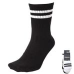 Sportive 25YUC001-SHBYZ 2'li Çizgili Siyah Günlük Stil Unisex Çorap