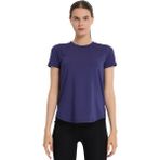 Sportive Zana Kadın Mavi Koşu T-Shirt Nefes Alabilir Kumaş ile Şık Tasarım 25KK1047-MVI