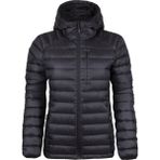 Sportlife Bayan Kaz Tüyü Mont - Siyah Fermuarlı Düz Naylon Şişme Outdoor Kullanım İçin XS Beden