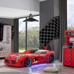 Sports Çocuk Odası Takımı - Kırmızı Audi Arabalı Yatak