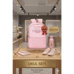 Sports Lumberjack Sırt Çantası - Suluk&Matara Hediye - 6GA-Pembe