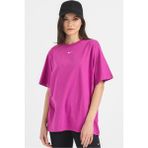 Sportswear Essential Loose Fit Short-Sleeve Bol Kesim Kadın Spor Tişört - XS - Fuşya