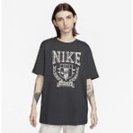 Sportswear Fleece Boyfriend Short-Sleeve Kadın Tişört - Gri