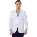 Sposo G-125 Klasik Kalıp Yarım Astarlı Erkek Ceket - 001-Beyaz