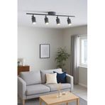 Spoti Modern Tasarım Salon - Mutfak - Banyo Spot Ledli Sıralı Avize (ANTRASİT, 80 CM, 3000, Kelvin)