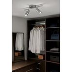Spoti Modern Tasarım Salon - Mutfak - Banyo Spot Ledli Sıralı Avize (GRİ, 40 CM, 3000, Kelvin)