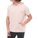 Spqr Pamuklu Kapüşonlu Kısa Kollu Sweatshirt Neptune Bej - XL