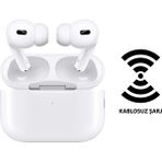 Sprange Ap8 Pro Gerçek Kablosuz Kulaklık - Suya ve Tere Dayanıklı - Kablosuz Şarj - Beyaz - Beyaz