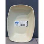 Sprenda Kayık Plastik Tabak 17 cm - Krem