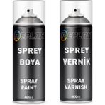 Sprey Rötuş Boyası+Sprey Vernik Sarı 807 Renk Taksi Araçlarına Özel