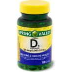 Spring Valley Vitamin D3 5000 IU 250 Kapsül