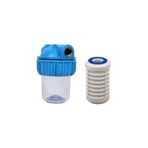 Spring Water Daire Girişi Su Sayacı Çamur ve Tortu Su Arıtma Filtresi - 5 Inch Yıkanabilir Filtre