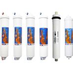 Spring Water Omnipure K25 Serisi Inline 6'li Membranlı ve Alkali 2551 Filtre Seti - Option-1