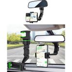 Sprout Store Dikiz Aynası, Koltuk Arkası, Çalışma Masası Telefon Tutucu, Standart, Iphone, Samsung, Xiaomi, Huawei Uyumludur, 360 Dönebilen Çok Fonksiyonlu Akrobat Telefon Tutucu