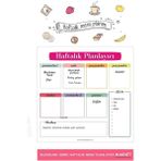 Sprout Store Kağıt Haftalık Magnet Planlayıcı Menü Mıknatıslı Yazı Tahtası 30 x 30 cm +Kalem Dayanıklı ve Manyetik