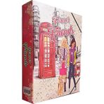 Sprout Store Klasör Kız Figürlü 1 Adet Ipli Klasör 32X24X6 cm Okul Öğrenci Klasörü Lastikli Çanta Ipli Dosya Forever