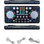 Sprout Store VS10X Üst Seviye Stüdyo Kayıt Canlı Yayın Bluetooth ve Şarjlı Ses Kartı Efektli Radyo Mikseri (Telefon ve Pc Podcast)